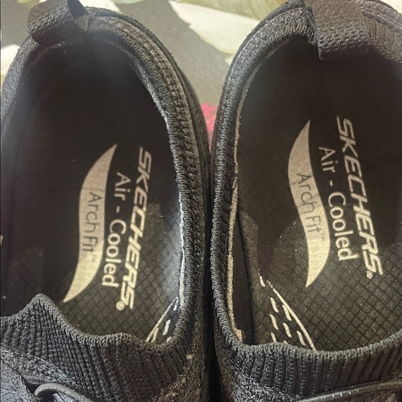 Skechers Black and Gray Slip-On Athletic Shoes - Picture 4 of 5